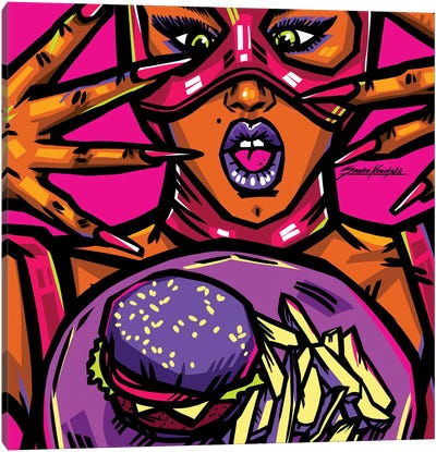 Burger lover Canvas Art Print - Meat Art