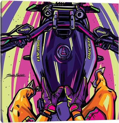 Ducatti Canvas Art Print - Motorcycle Art