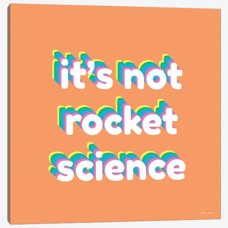 Rocket Science Canvas Print #KWO131} by Kirstin Wood Canvas Wall Art