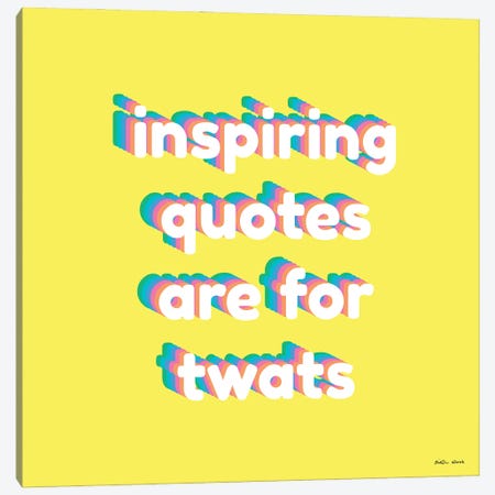 Inspiring Quotes Canvas Print #KWO132} by Kirstin Wood Canvas Artwork