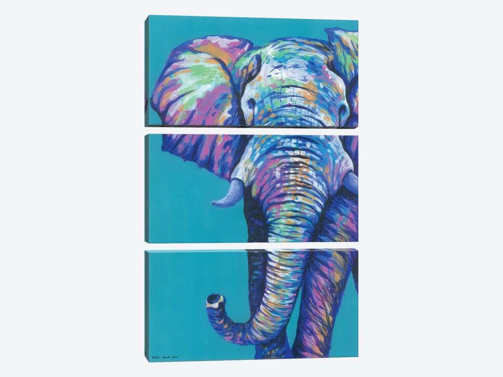 Elephantastic by Kirstin Wood 3-piece Canvas Art Print