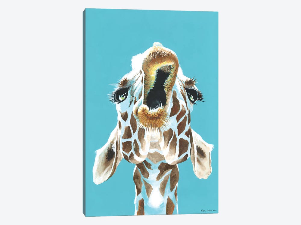 Having A Giraffe by Kirstin Wood 1-piece Canvas Wall Art