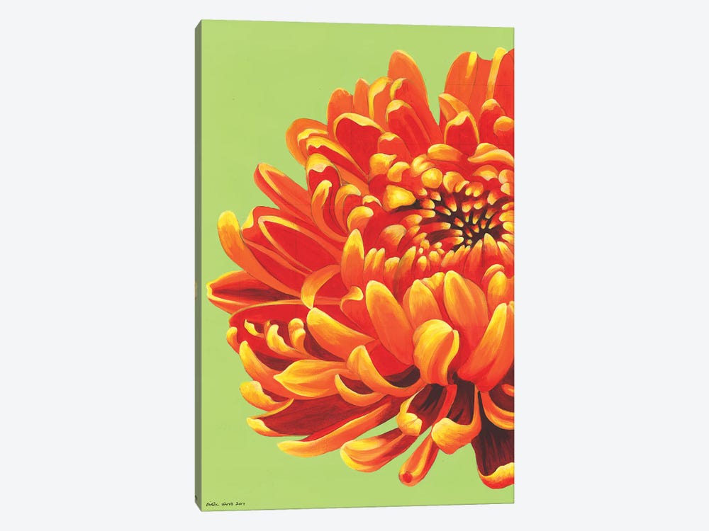Orange Bloom by Kirstin Wood 1-piece Canvas Art