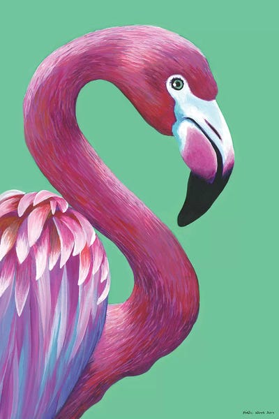 Pretty Flamingo by Kirstin Wood art print