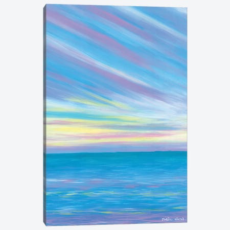 Sunset Beach Canvas Print #KWO93} by Kirstin Wood Canvas Wall Art
