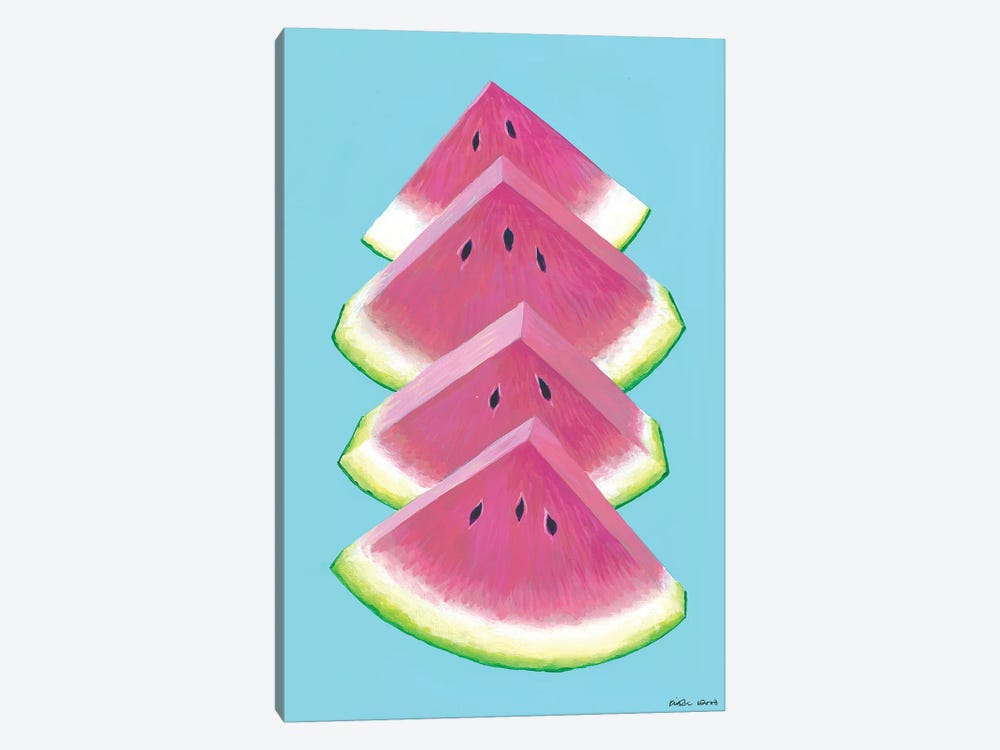 Watermelon Wedges by Kirstin Wood 1-piece Canvas Artwork