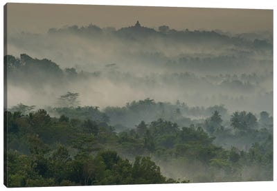 Temple In The Mist Canvas Art Print