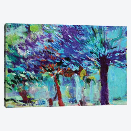 A Light In The Forest Canvas Print #KYG30} by Kyungsoo Lee Canvas Print