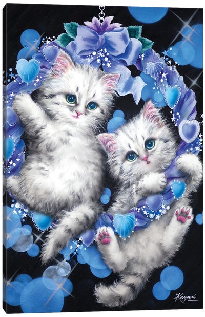 Blue Wreath Canvas Art Print - Kayomi Harai