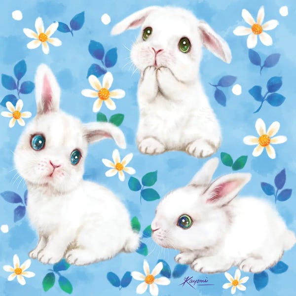 Kayomi Harai: Bunny Trio by Kayomi Harai