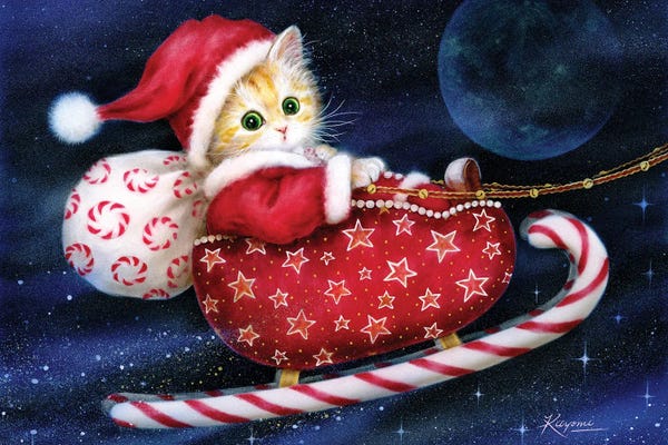 Christmas Animals: Candy Sleigh by Kayomi Harai