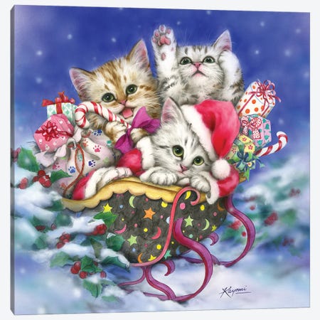 Christmas Gift Canvas Print #KYI134} by Kayomi Harai Canvas Artwork