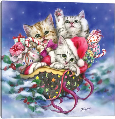 Christmas Gift Canvas Art Print - Kayomi Harai