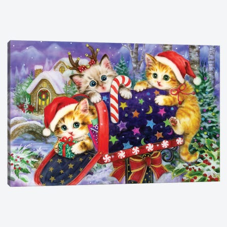 Christmas Mailbox Canvas Print #KYI136} by Kayomi Harai Canvas Artwork