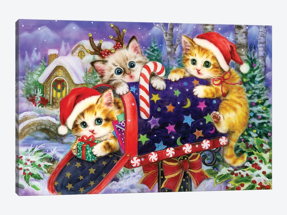 Christmas Mailbox by Kayomi Harai 1-piece Canvas Print