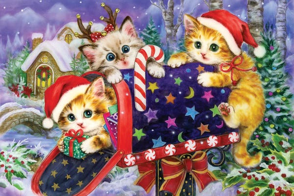 Christmas Animals: Christmas Mailbox by Kayomi Harai