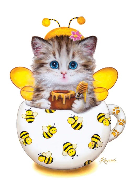 Cup Kitty Bee