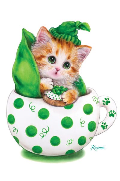 Kayomi Harai: Cup Kitty Peapod by Kayomi Harai