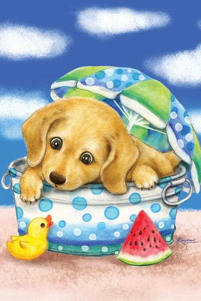 Kayomi Harai: Dachshund Bucket by Kayomi Harai