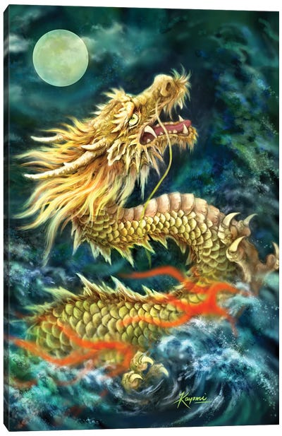 Dragon Canvas Art Print - Kayomi Harai
