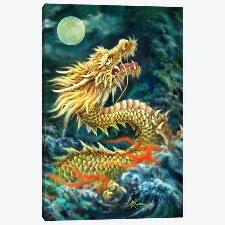 Dragon Canvas Print #KYI167} by Kayomi Harai Art Print