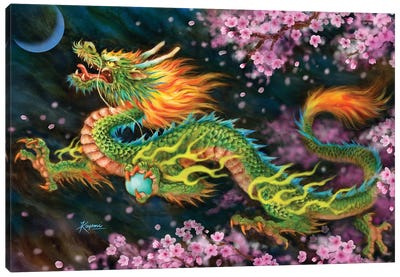 Dragon Spirit Canvas Art Print - Dragon Art