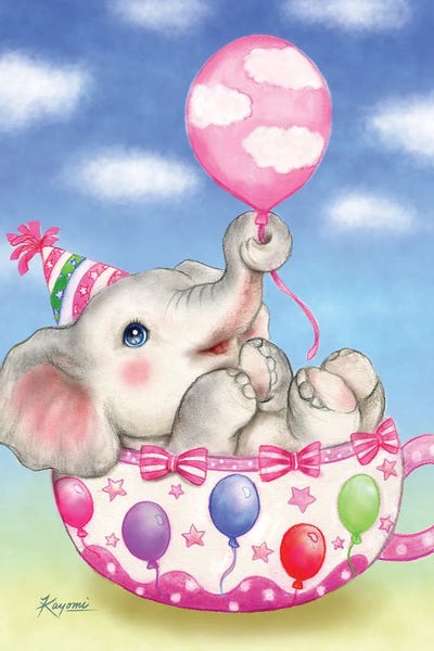 Elephant Baloon by Kayomi Harai art print