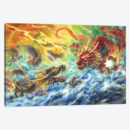 Encountering Dragons Canvas Print #KYI178} by Kayomi Harai Canvas Print