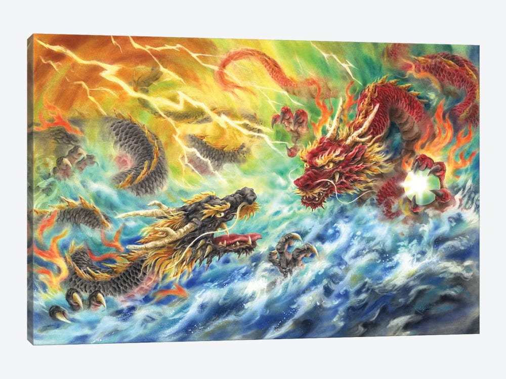 Encountering Dragons by Kayomi Harai 1-piece Canvas Art Print