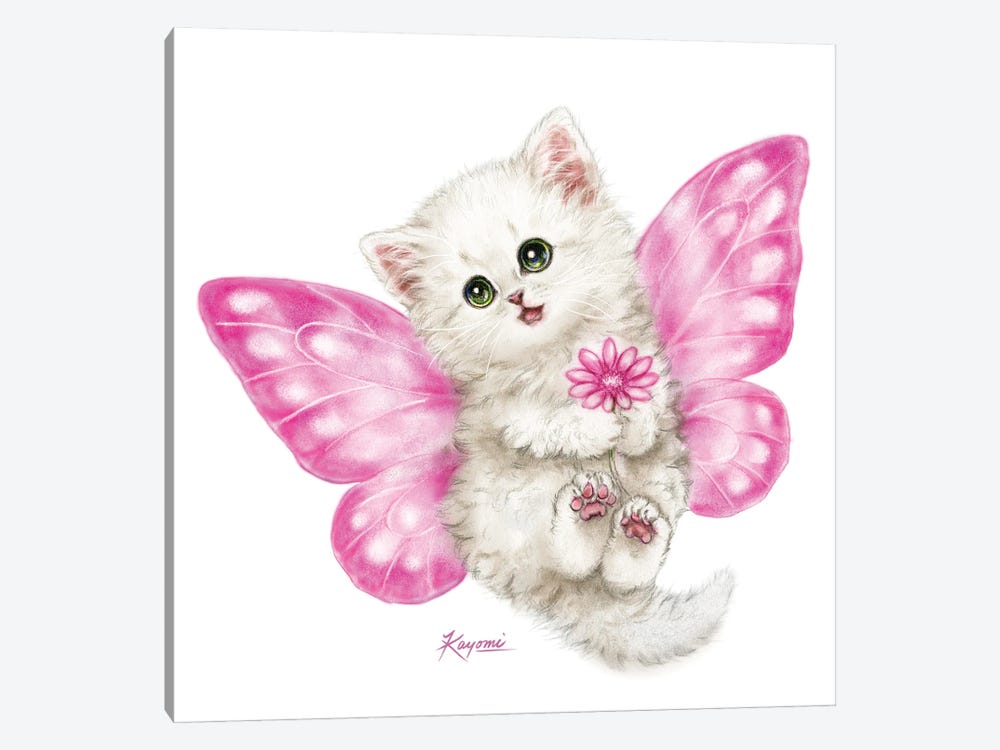 Fairy Kitten Pink by Kayomi Harai 1-piece Canvas Print
