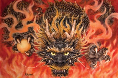 Fire Dragon by Kayomi Harai canvas print