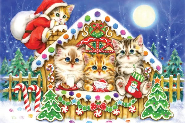 Christmas Animals: Gingerbread House by Kayomi Harai