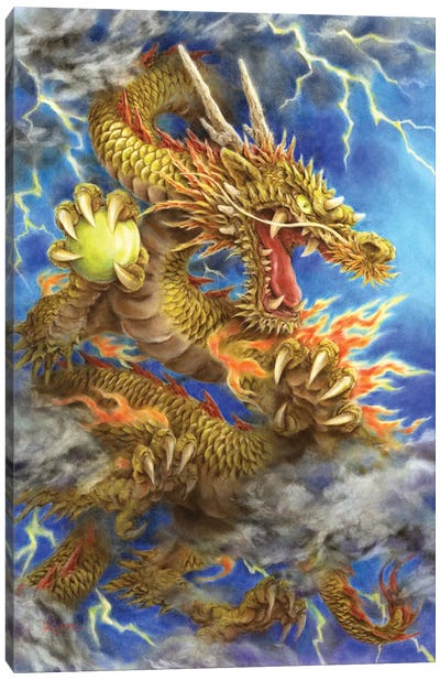 Golden Dragon 2012 Canvas Art Print - Kayomi Harai