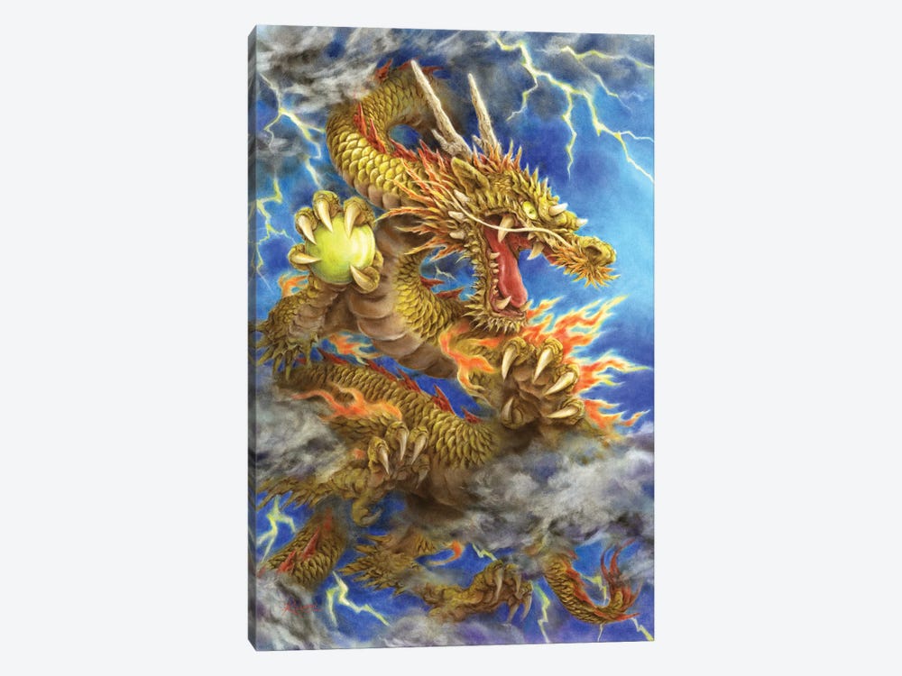Golden Dragon 2012 by Kayomi Harai 1-piece Canvas Artwork