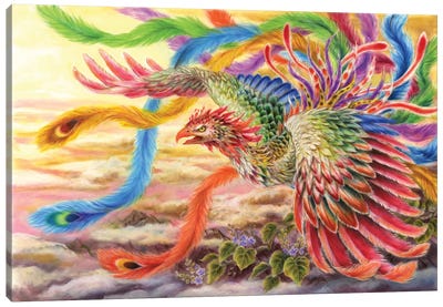 Houou Japanese Phoenix Canvas Art Print