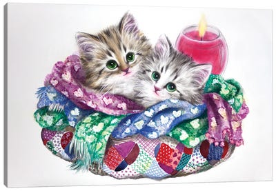 Keep Warm Canvas Art Print - Kayomi Harai