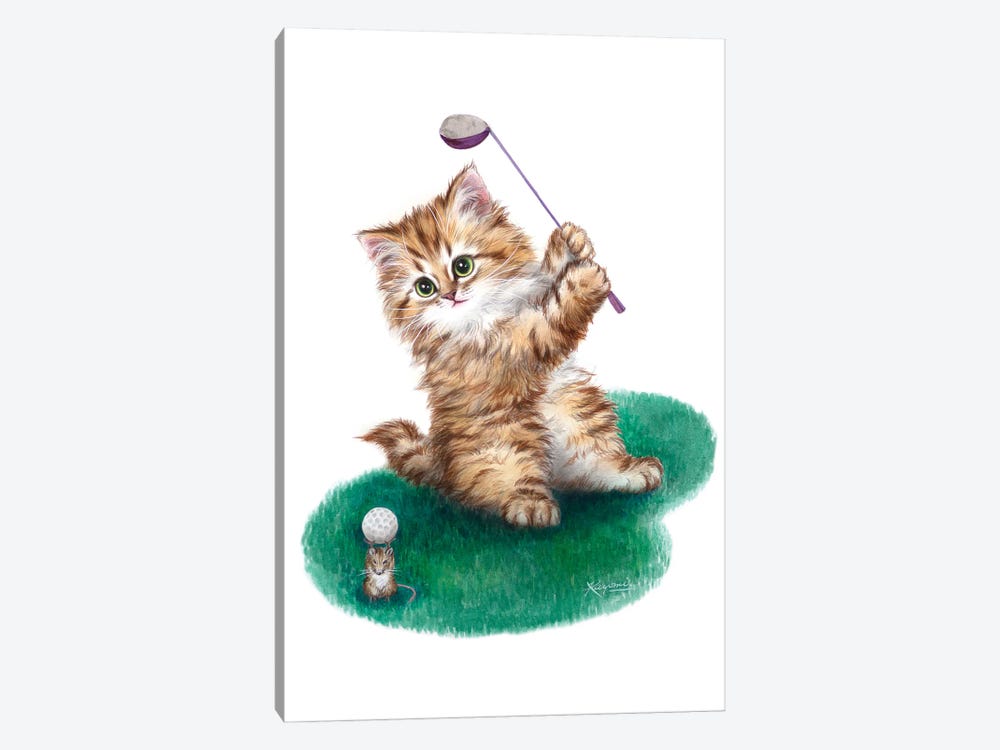Little Golfer 1-piece Art Print