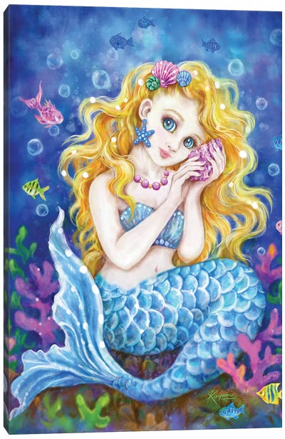 Mermaid Canvas Art Print - Kayomi Harai