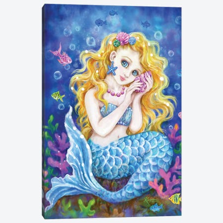 Mermaid Canvas Print #KYI236} by Kayomi Harai Canvas Art Print