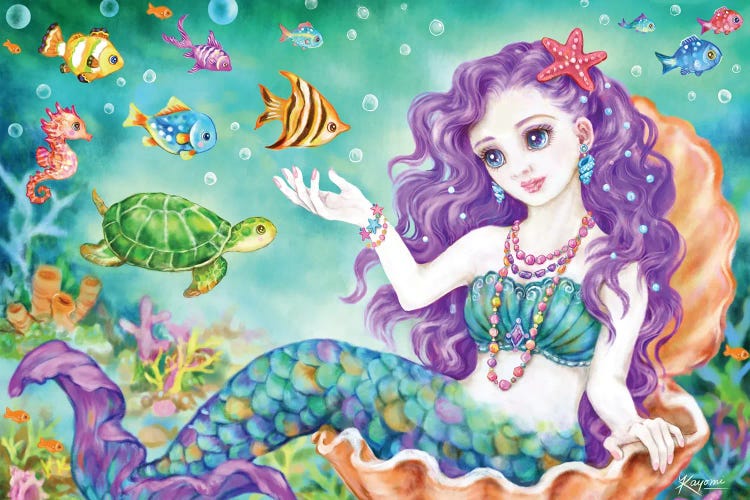 Mermaid And Friends by Kayomi Harai wall art