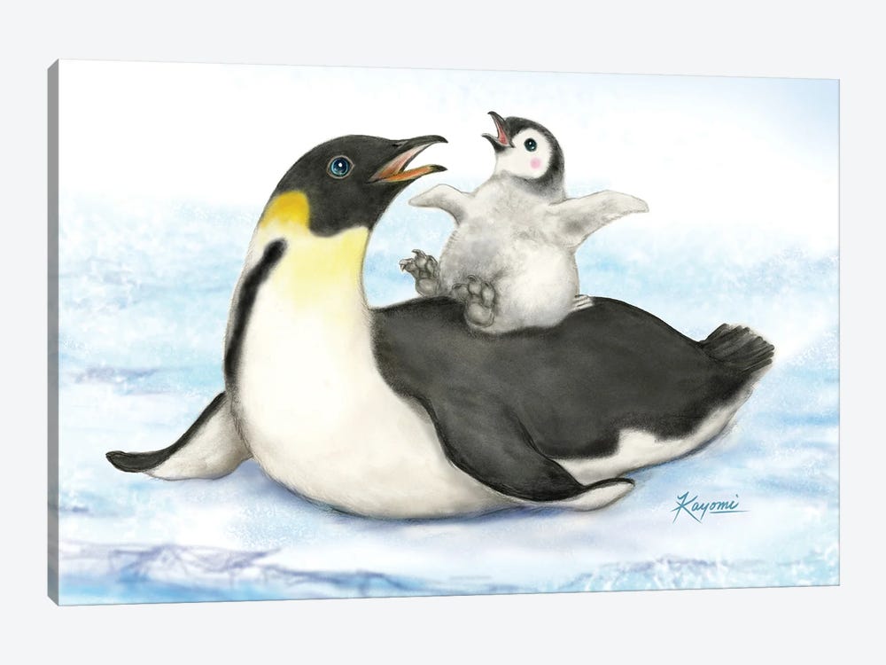 Penguins Happy Time by Kayomi Harai 1-piece Art Print