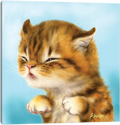 365 Days Of Cats: 53 Canvas Art Print - Kayomi Harai
