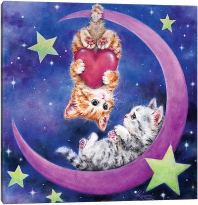 Romantic Moon Canvas Art Print - Kayomi Harai