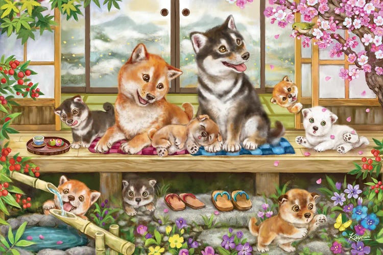 Shiba Time To Relax by Kayomi Harai wall art