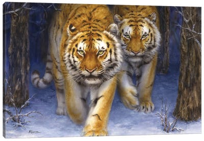 Siberian Forest Canvas Art Print - Kayomi Harai