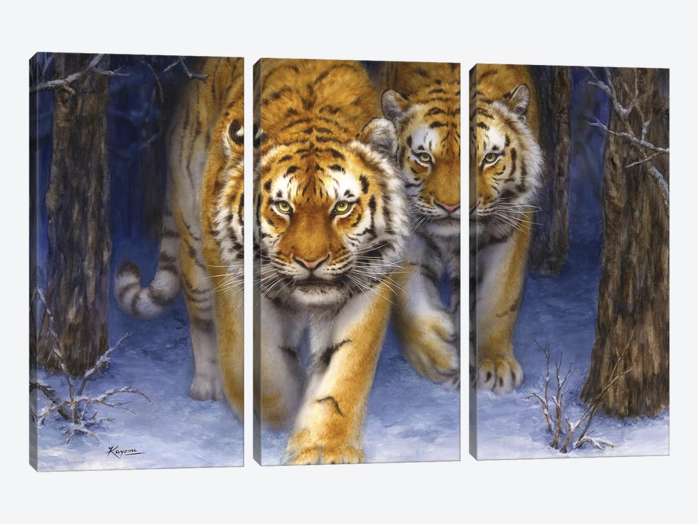 Siberian Forest by Kayomi Harai 3-piece Canvas Art Print