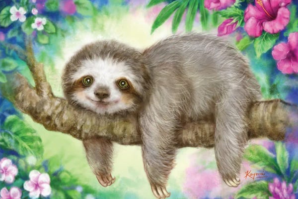 Sloths: Sloth Lazy Morning by Kayomi Harai