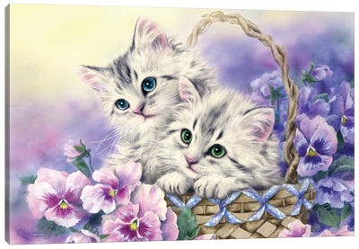 Spring Basket Canvas Art Print - Kayomi Harai