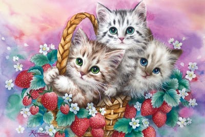 Strawberry Basket by Kayomi Harai art print