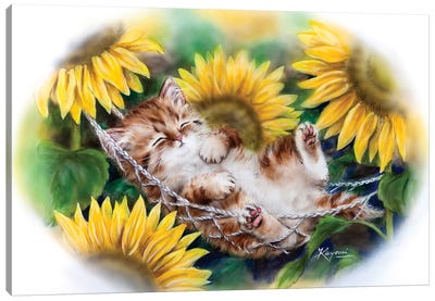 Sunflower Dream Canvas Art Print - Kayomi Harai